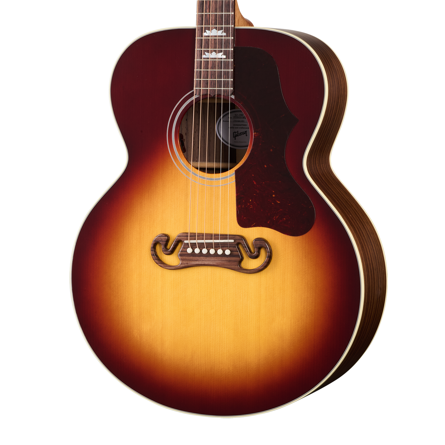 Gibson SJ-200 Studio Rosewood, Rosewood Burst Acoustic Guitar Gibson