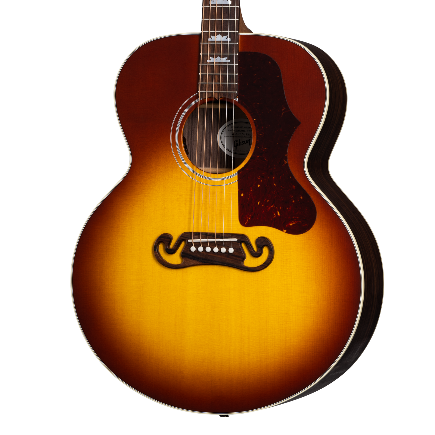 Gibson SJ-200 Studio Rosewood, Satin Rosewood Burst Acoustic Guitar Gibson