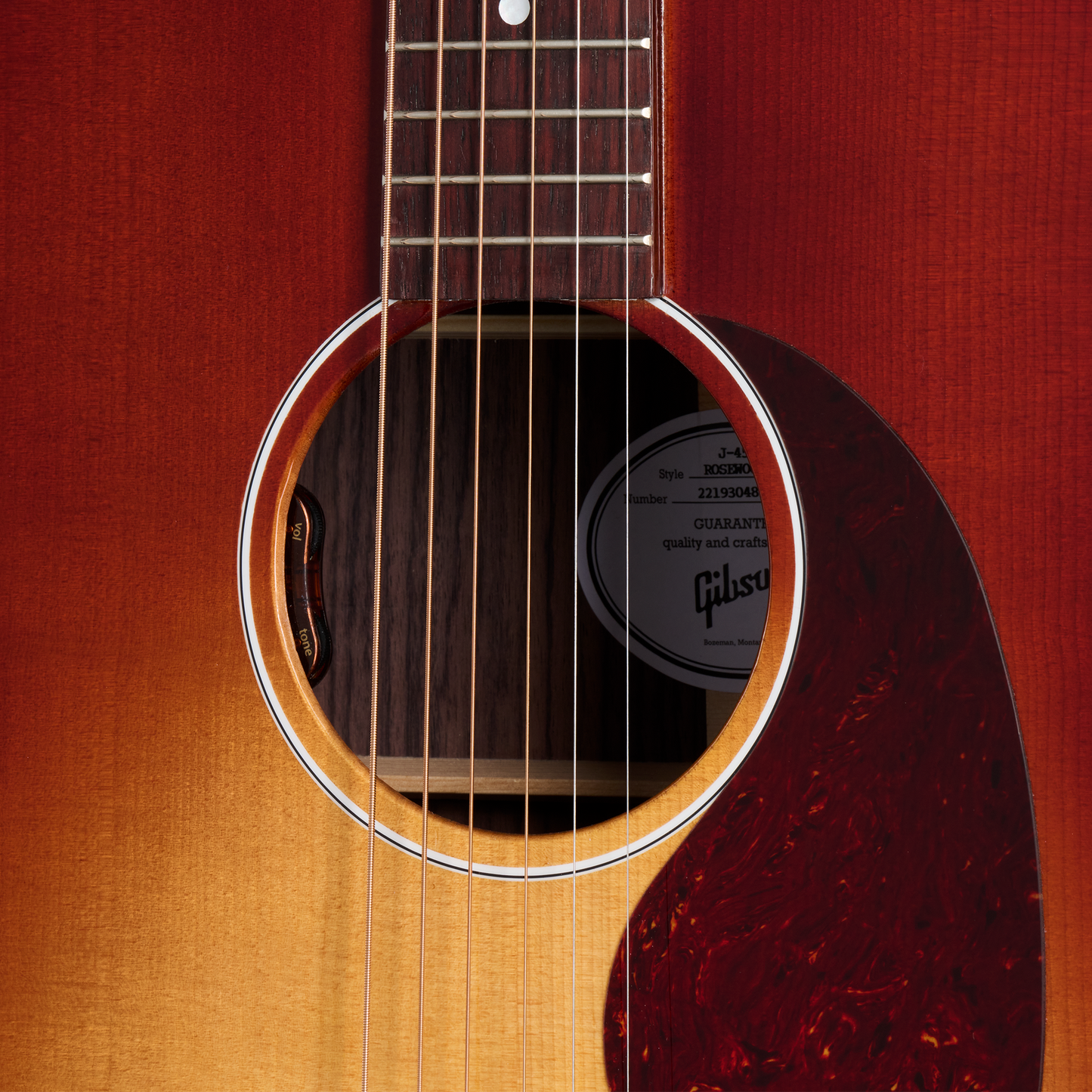 Gibson J-45 Standard Rosewood, Rosewood Burst Acoustic Guitar Gibson