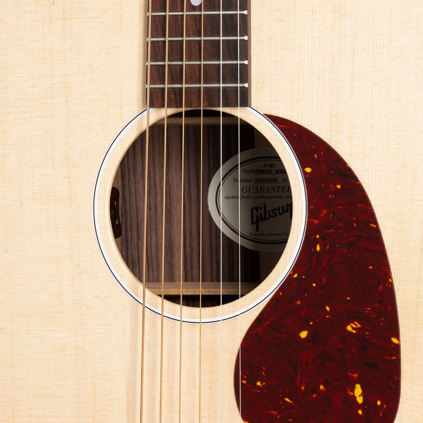 Gibson J-45 Studio Rosewood, Satin Natural Acoustic Guitar Gibson