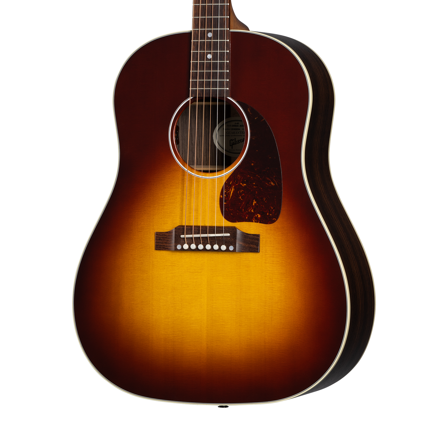 Gibson J-45 Studio Rosewood, Satin Rosewood Burst Acoustic Guitar Gibson