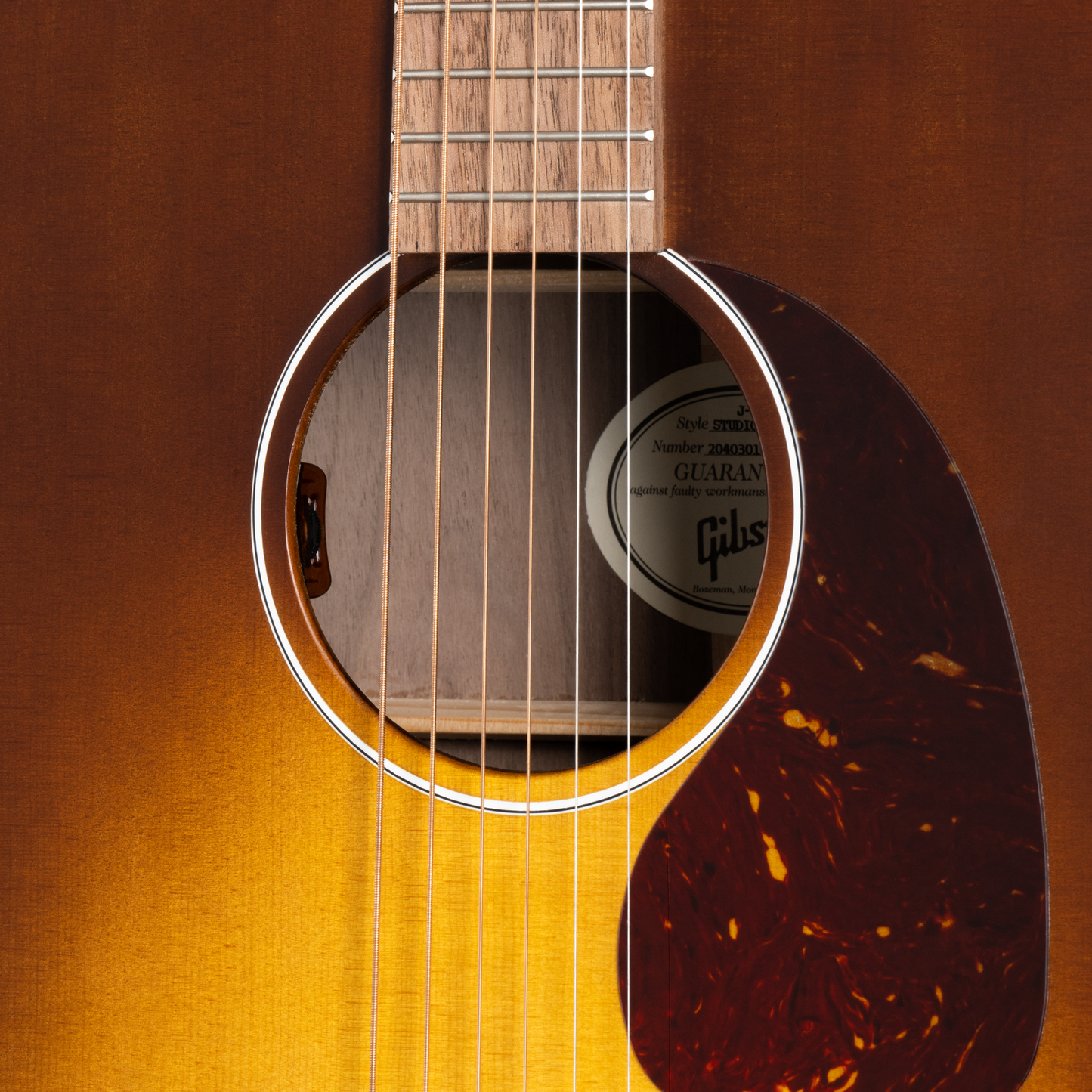Gibson J-45 Studio Walnut, Satin Walnut Burst Acoustic Guitar Gibson