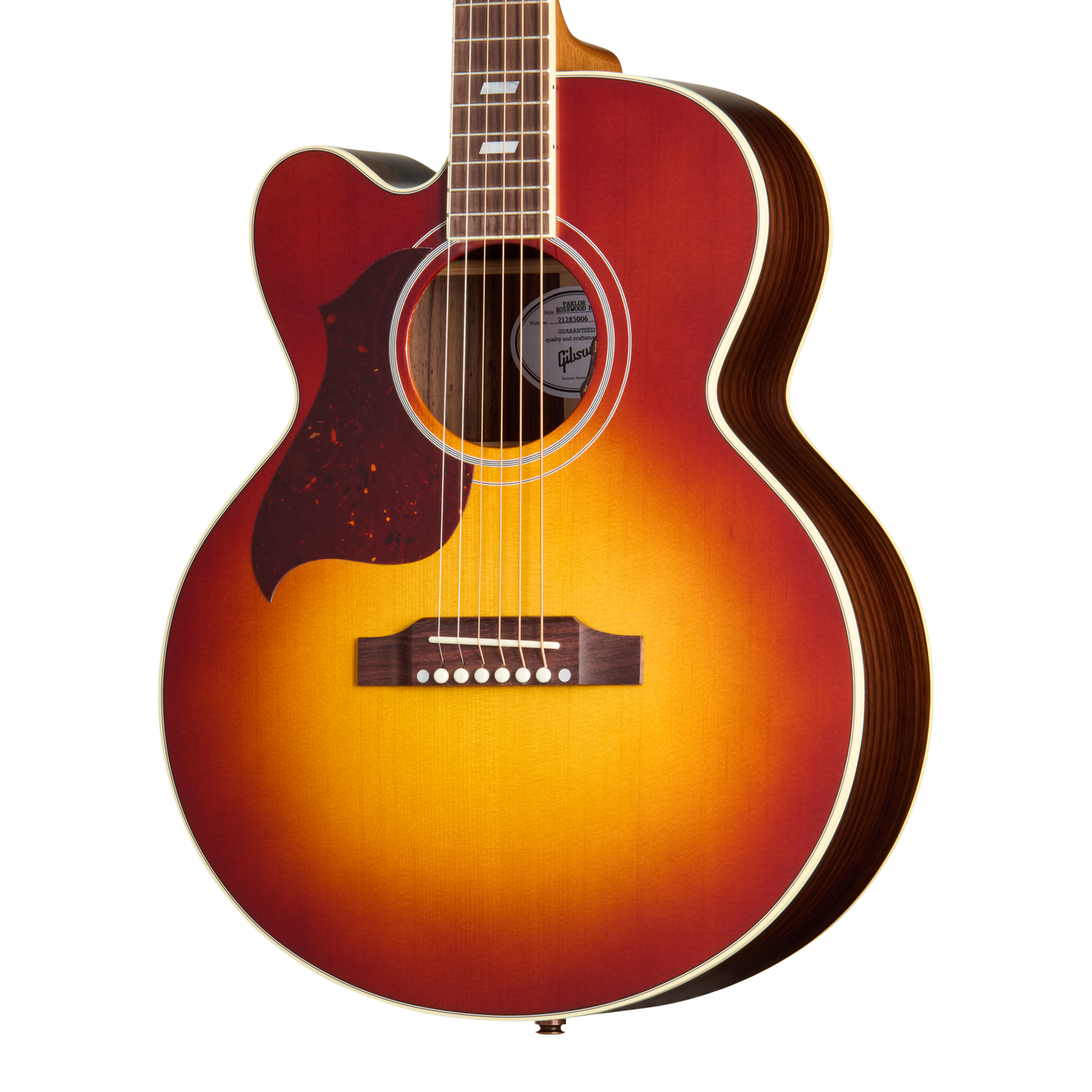 Gibson Parlor Rosewood EC, Rosewood Burst, Left-Handed Acoustic Guitar Gibson