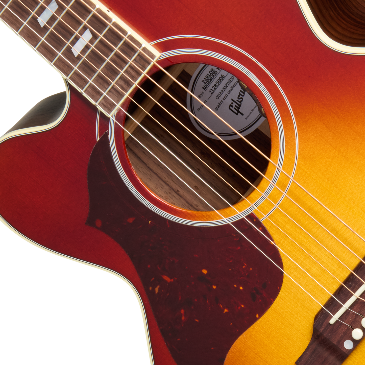Gibson Parlor Rosewood EC, Rosewood Burst, Left-Handed Acoustic Guitar Gibson