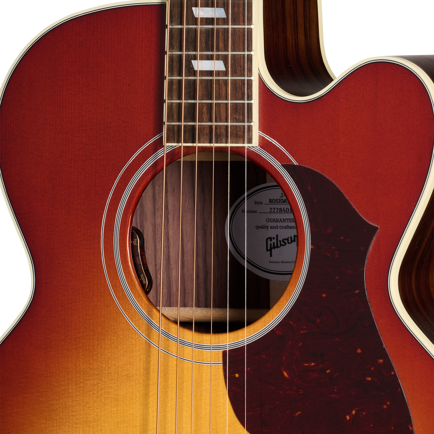 Gibson Parlor Rosewood EC, Rosewood Burst Acoustic Guitar Gibson