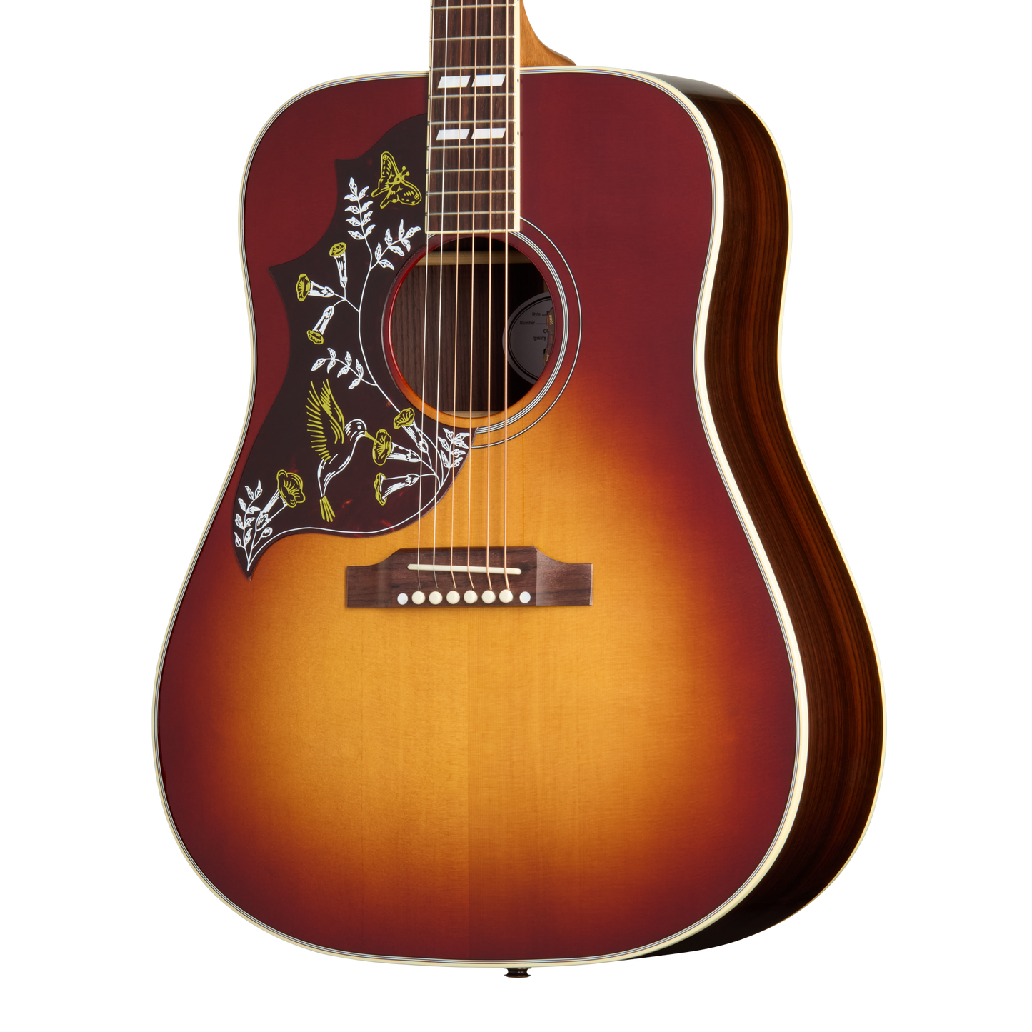 Gibson Hummingbird Standard Rosewood, Left-Handed, Rosewood Burst Acoustic Guitar Gibson