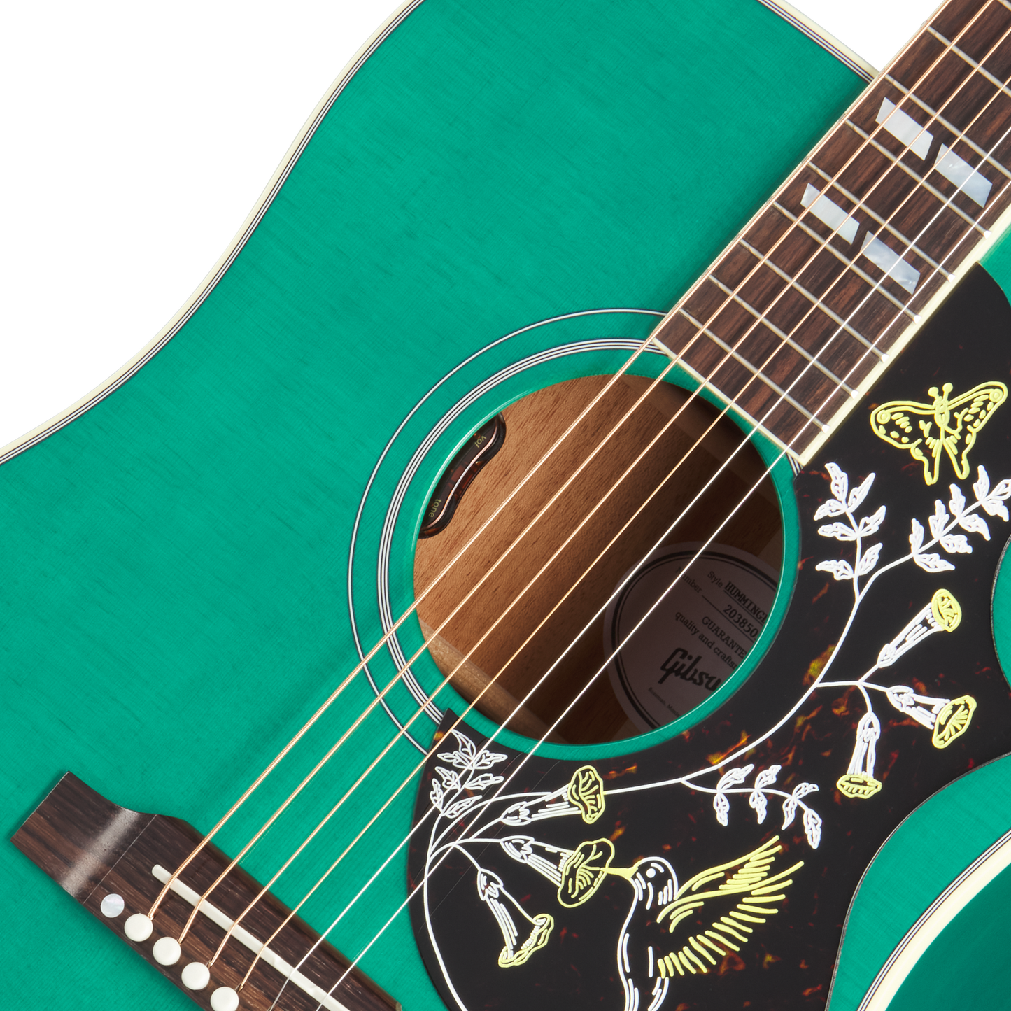 Gibson Hummingbird Standard, Translucent Teal Acoustic Guitar Gibson