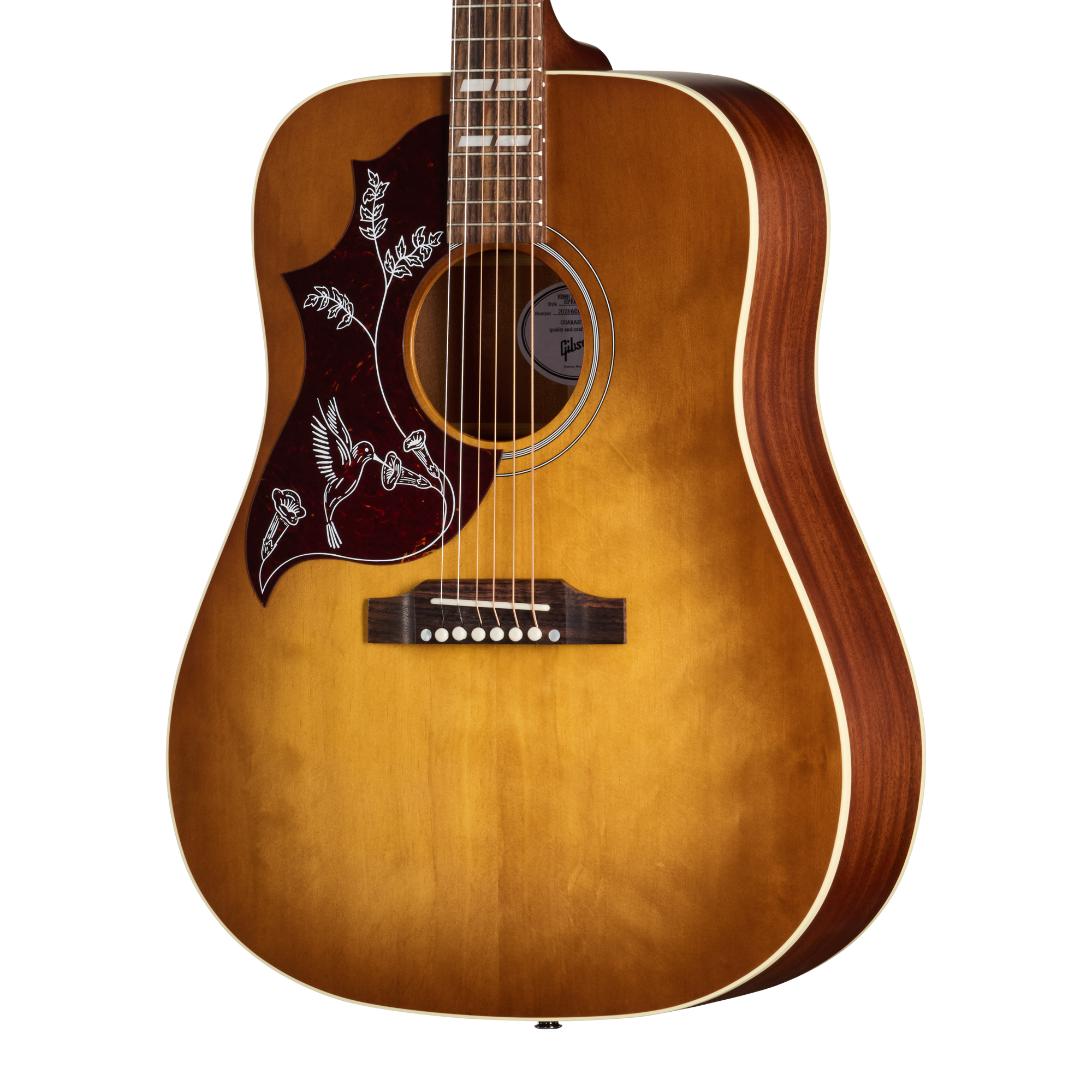 Gibson Hummingbird Special, Left-Handed, Satin Honey Burst