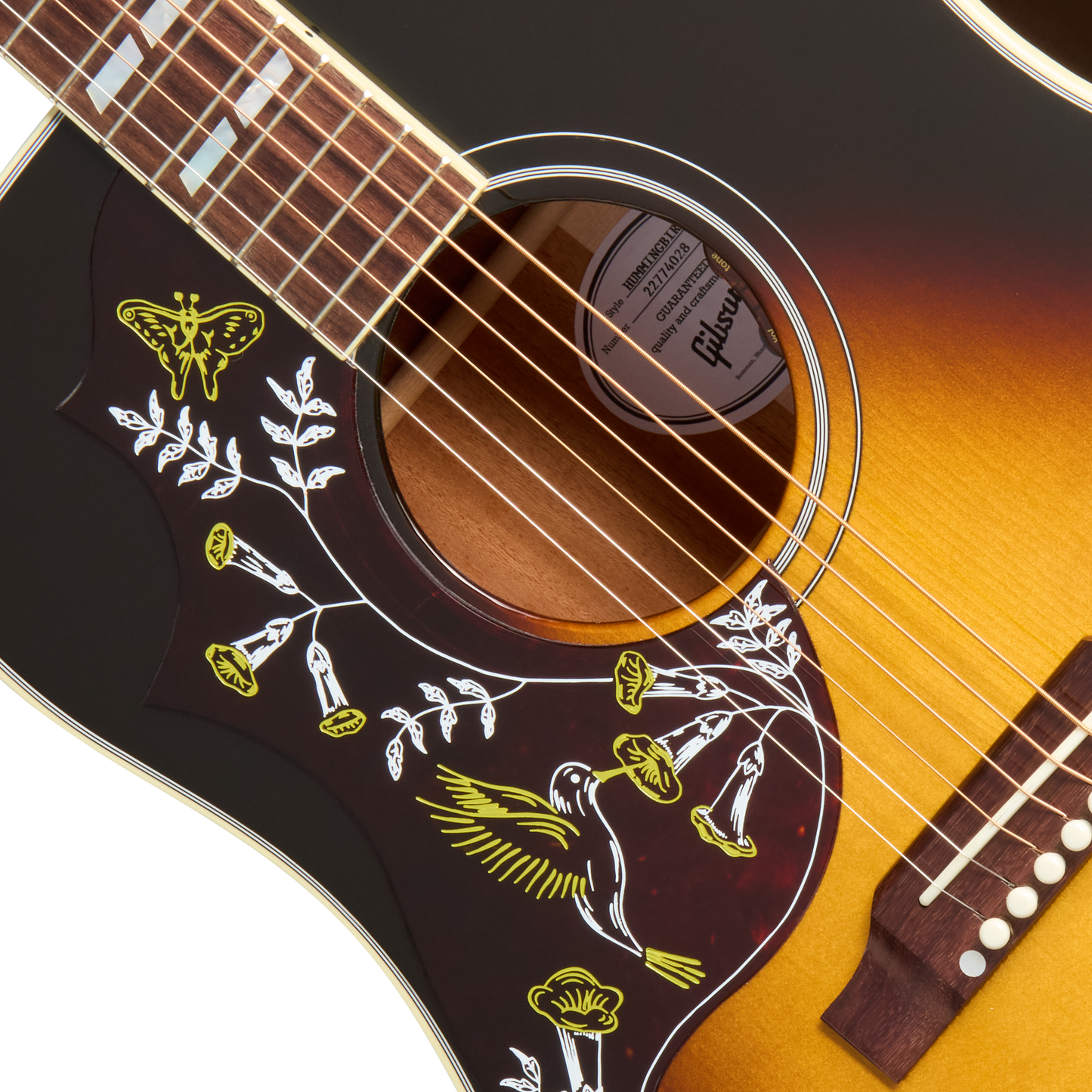 Gibson Hummingbird Standard, Left-Handed, Vintage Sunburst Acoustic Guitar Gibson
