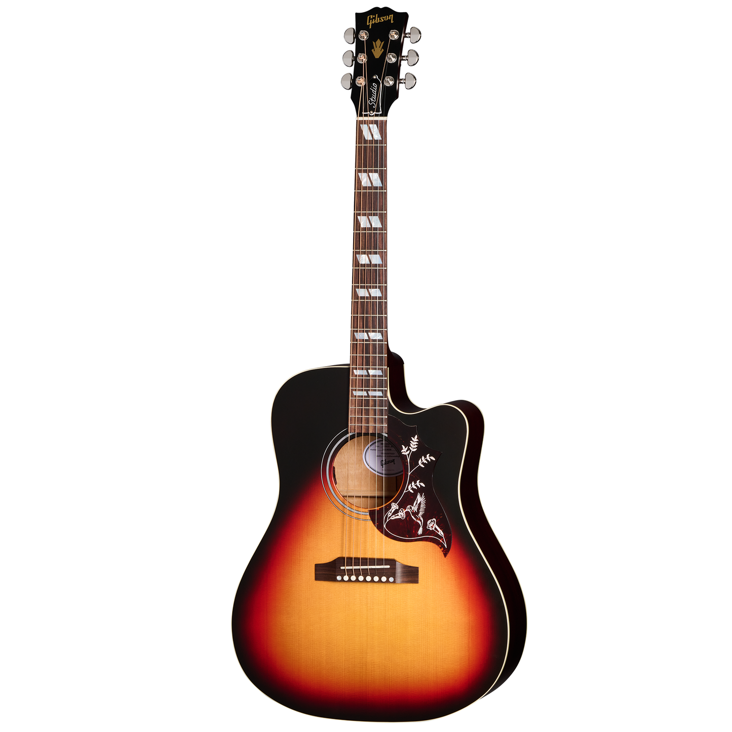Gibson Hummingbird Studio EC, Tri-Burst Satin Acoustic Guitar Gibson