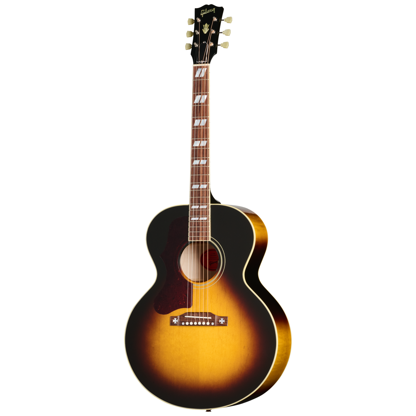 Gibson J-185 Original, Left-Handed, Vintage Sunburst Acoustic Guitar Gibson