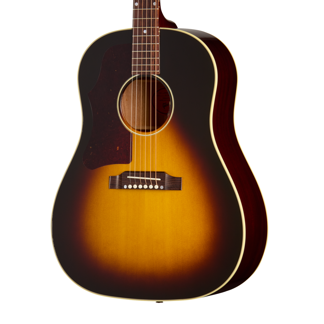 Gibson J-45 50s Original, Left-Handed, Vintage Sunburst Acoustic Guitar Gibson
