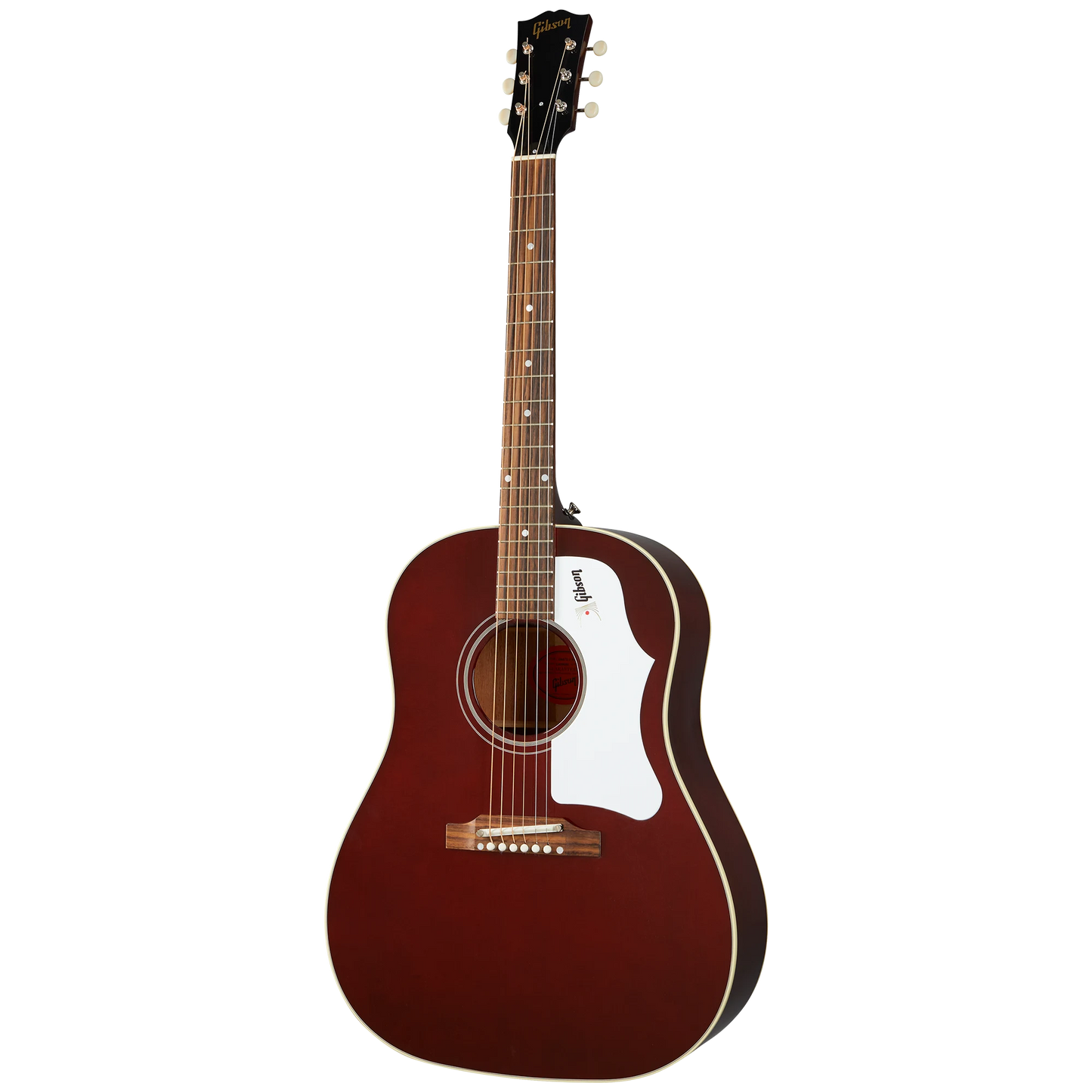 Gibson J-45 60s Original, Adj Saddle (No pickup), Wine Red Acoustic Guitar Gibson