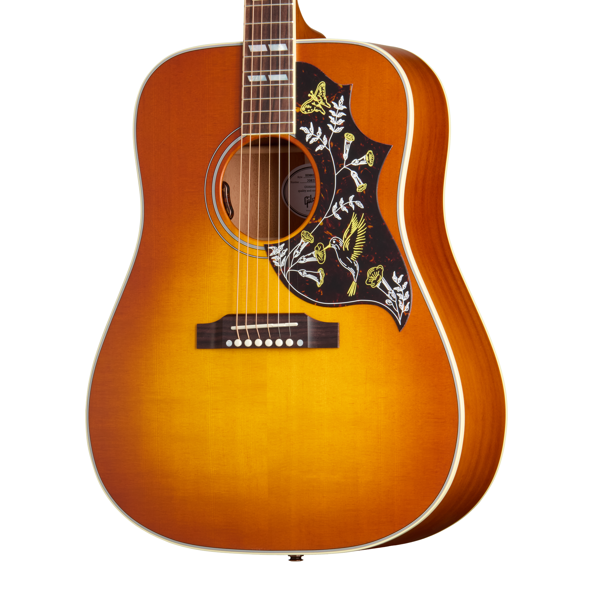 Gibson The distinctive Hummingbird, now with a beautiful, faded finish