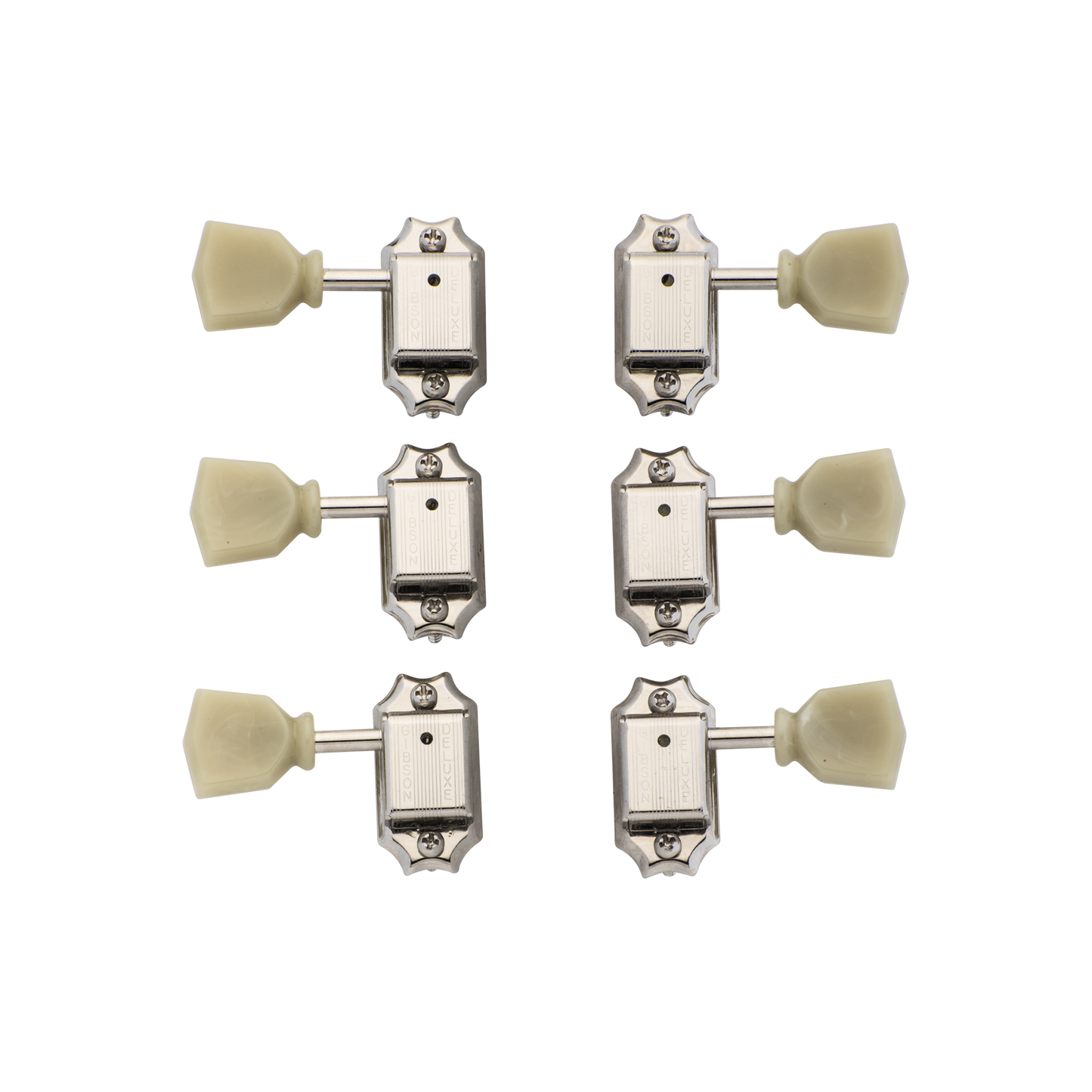 Gibson Deluxe Reissue-Style Tuner Set, Nickel Tuning Machine Gibson