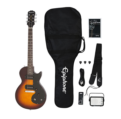 Epiphone Les Paul Melody Maker Starter Pack, Vintage Sunburst Player Pack Epiphone