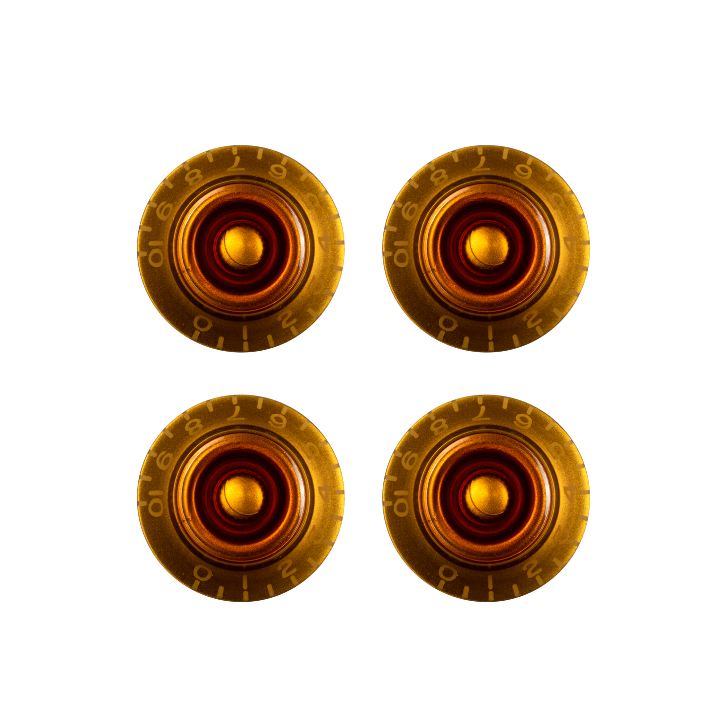 Gibson Top Hat Knobs, Vintage Amber, 4 pack Knob Gibson