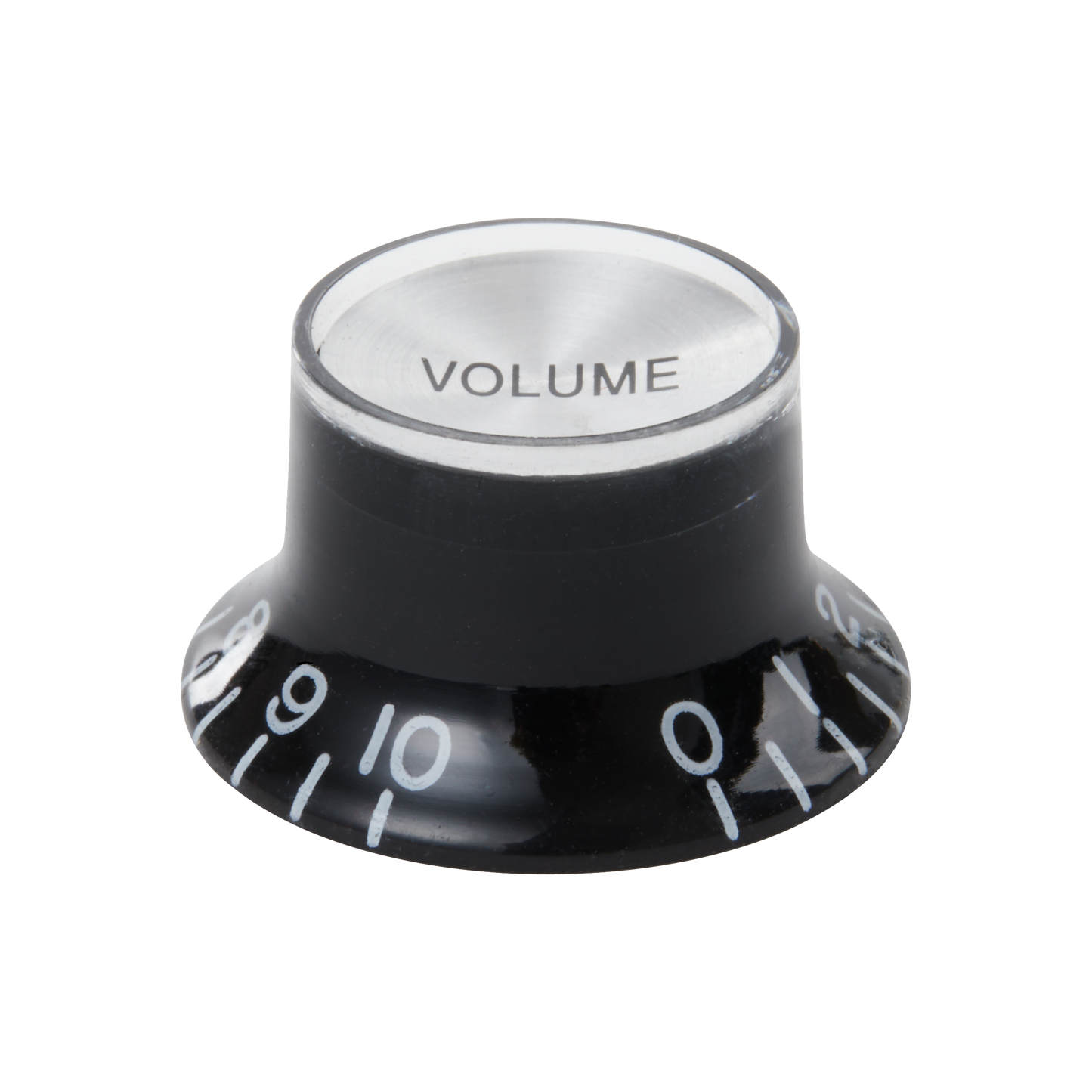 Gibson Top Hat Knobs, Black with Silver Inserts, 4 pack Knob Gibson