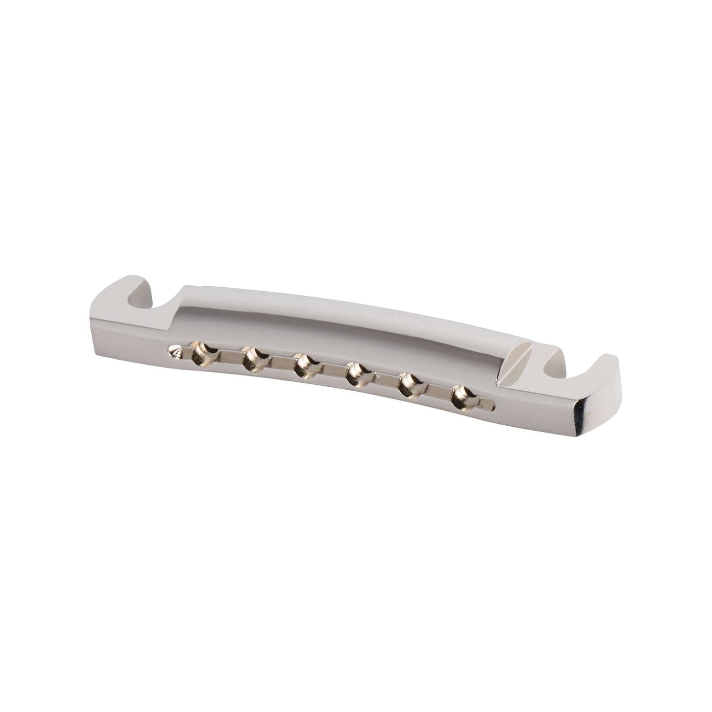 Gibson Historic Reissue Stop Bar Tailpiece With Studs & Inserts, Nickel, Exclusive Stop Bar Gibson