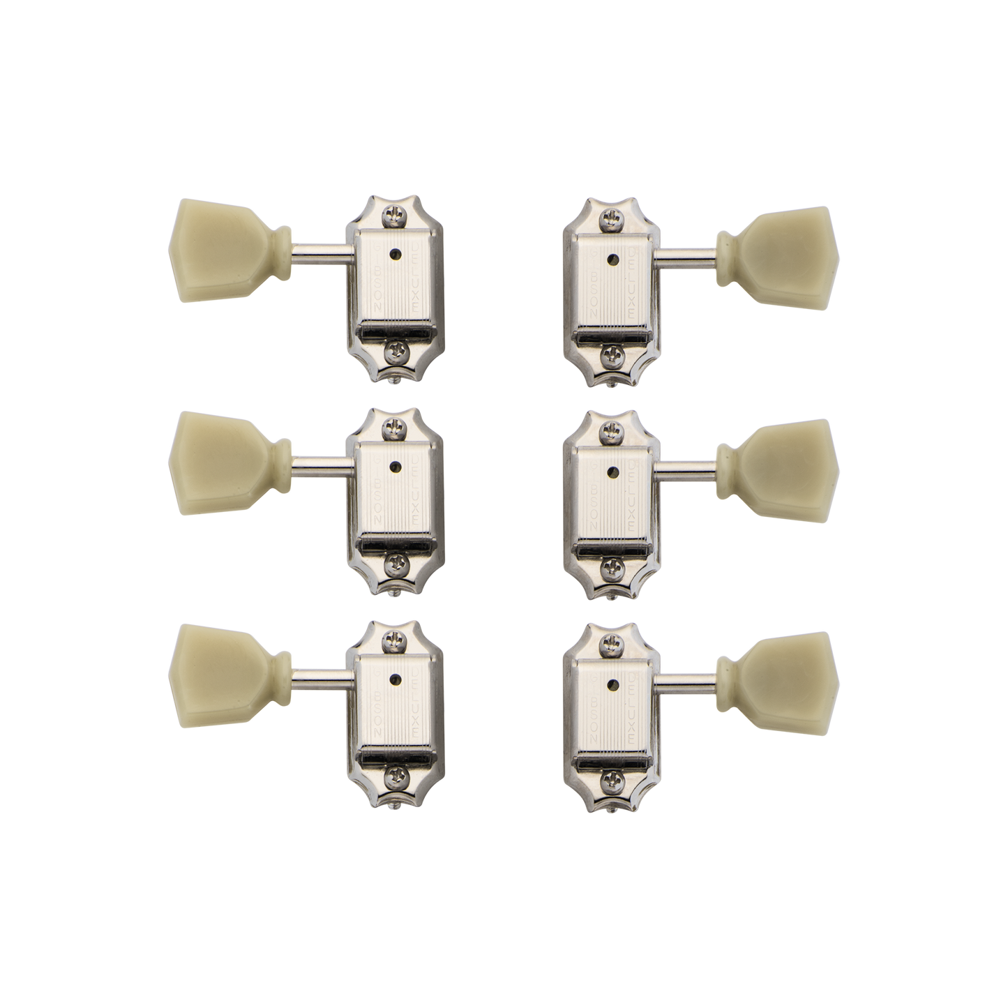 Gibson Historic Reissue Tuners, Nickel, 6 Pack, Exclusive Tuning Machine Gibson