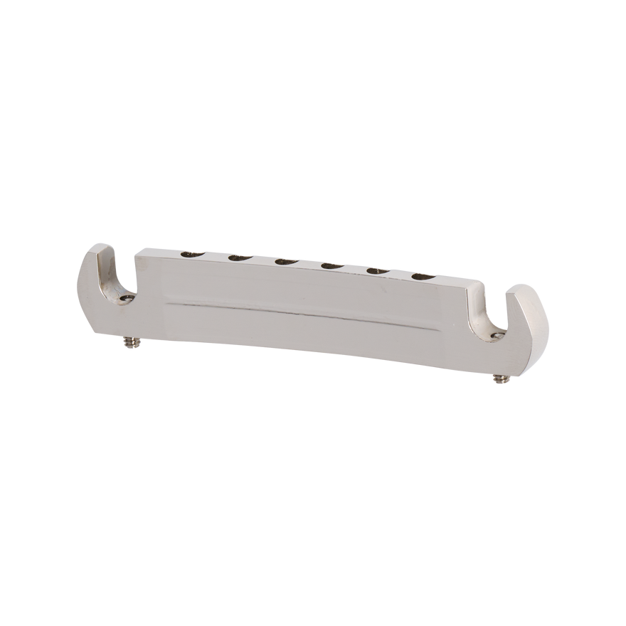 Gibson Historic Reissue Wraparound Tailpiece With Studs & Inserts, Nickel, Exclusive Bridge Gibson
