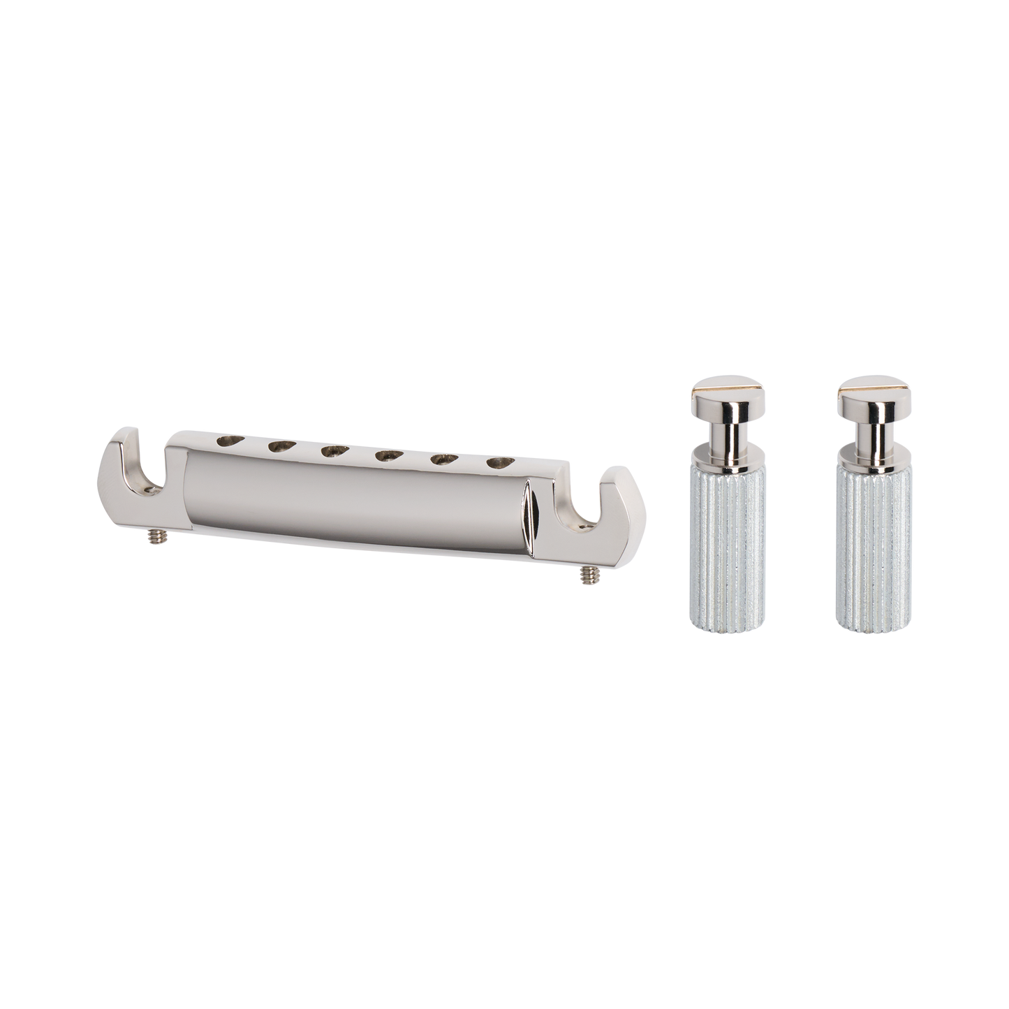 Gibson Historic Reissue Wraparound Tailpiece With Studs & Inserts, Nickel, Exclusive Bridge Gibson