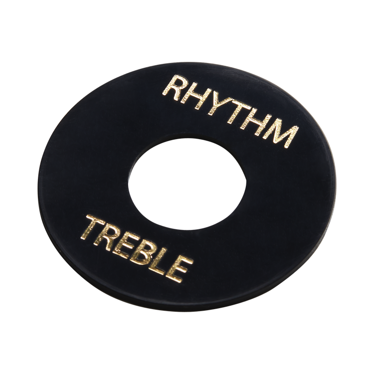 Gibson Toggle Switch Washer, Black with Gold Switch Washer Gibson