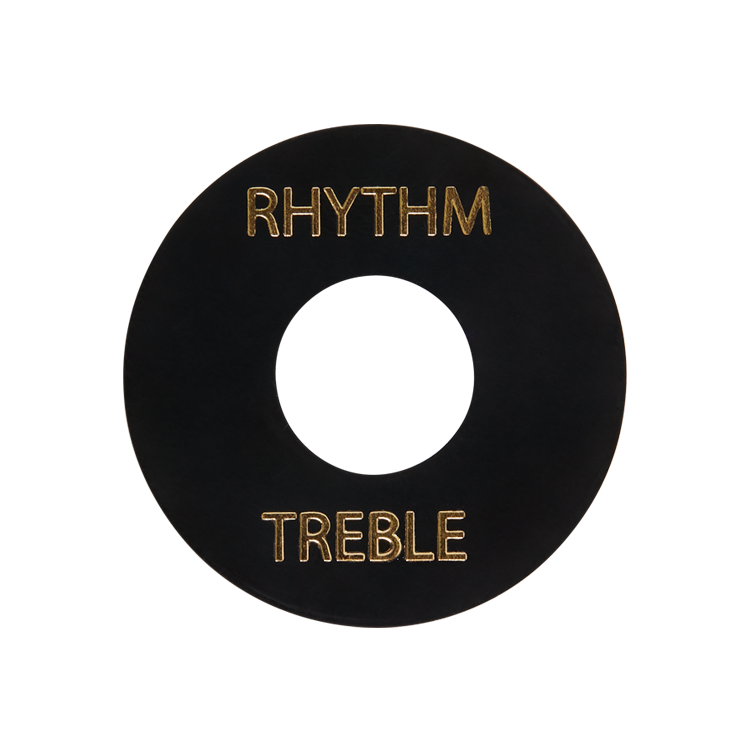 Gibson Toggle Switch Washer, Black with Gold Switch Washer Gibson