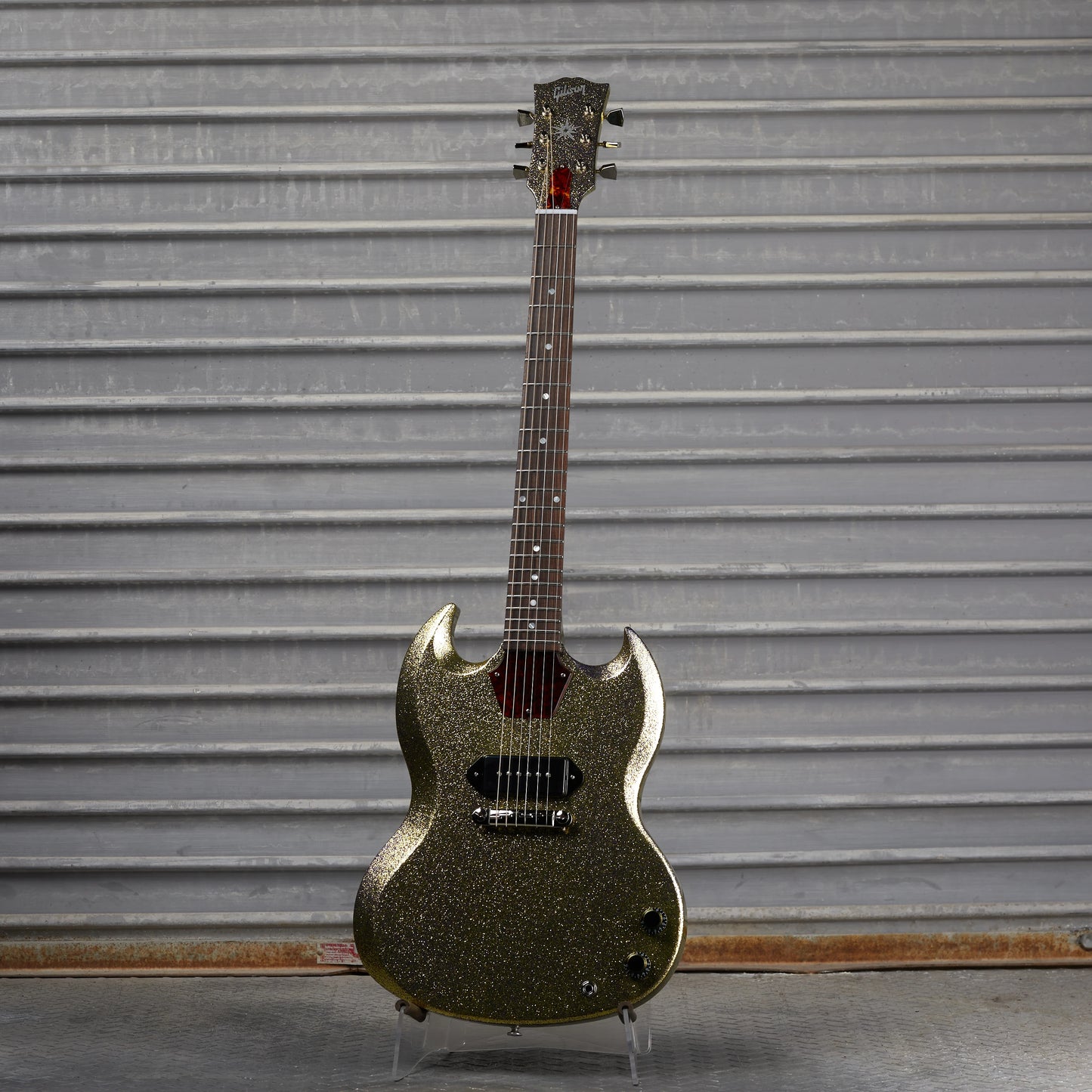 Gibson Mod™ Collection 1963 SG Junior Reissue Lightning Bar, Fools Gold Sparkle | Gibson Mod™ Collection Electric Guitar Gibson Mod™ Collection