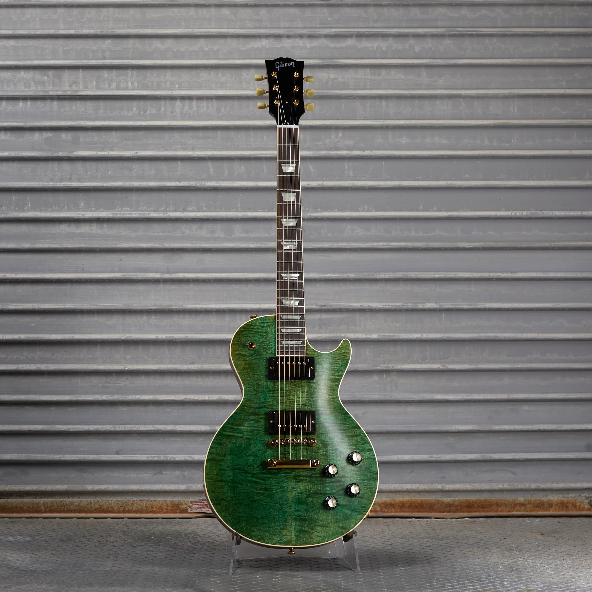 Gibson Mod™ Collection A Mod Collection 1957 Les Paul Standard Reissue in  Green Chill Satin, image size:2000x2000