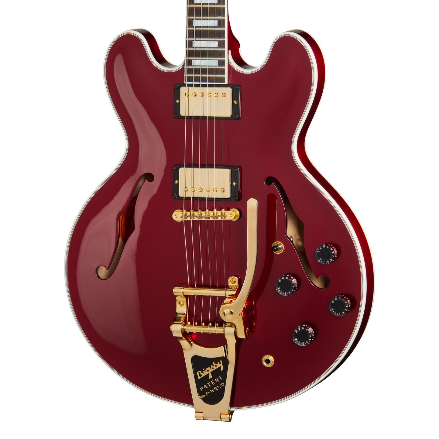 Gibson Mod™ Collection 1959 ES-355 Reissue, Cranberry Glimmer Electric Guitar Gibson Mod™ Collection