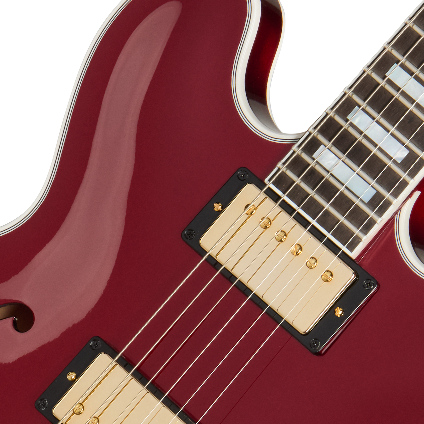 Gibson Mod™ Collection 1959 ES-355 Reissue, Cranberry Glimmer Electric Guitar Gibson Mod™ Collection