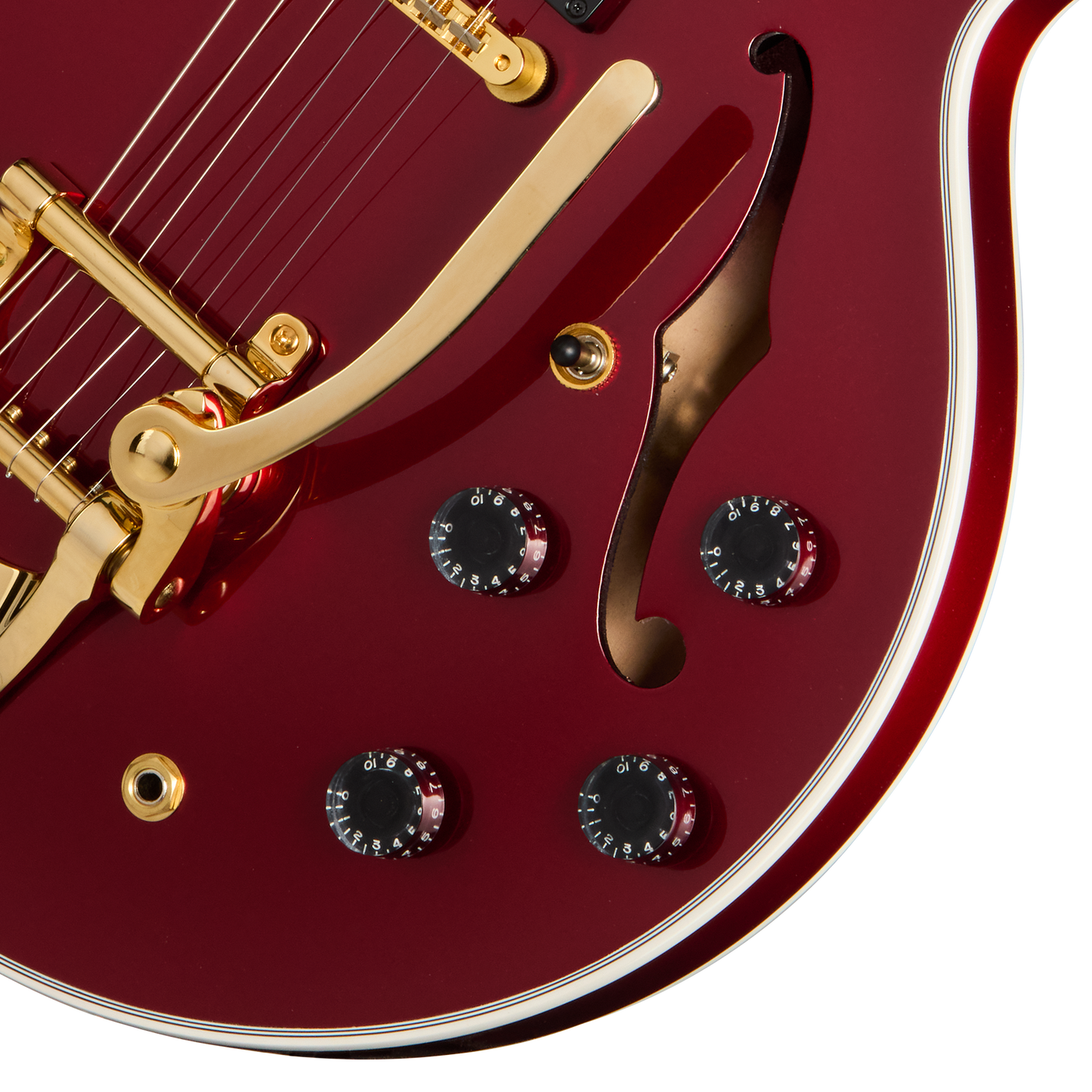 Gibson Mod™ Collection 1959 ES-355 Reissue, Cranberry Glimmer Electric Guitar Gibson Mod™ Collection
