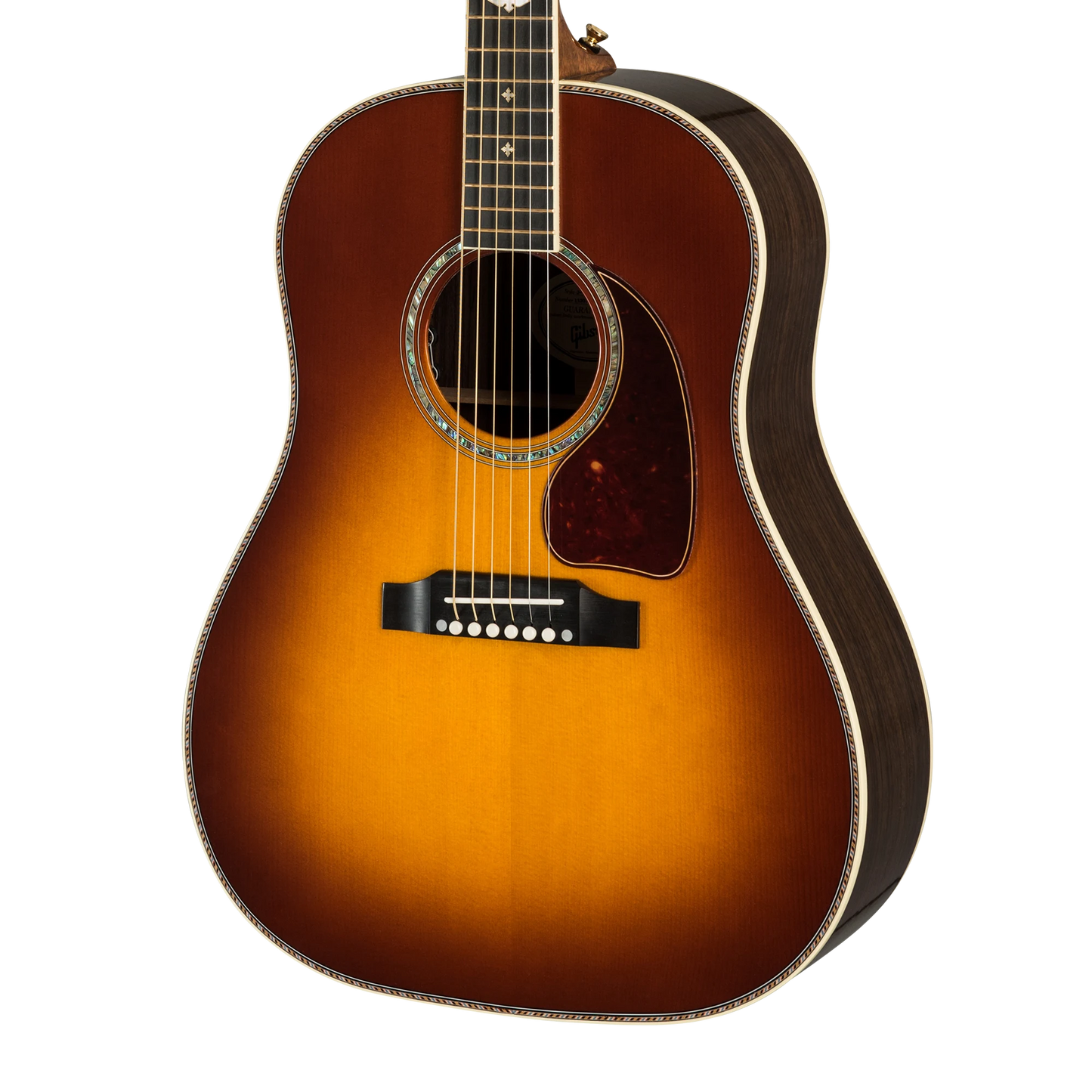 Gibson Custom J-45 Deluxe Rosewood, Rosewood Burst Acoustic Guitar Gibson Custom