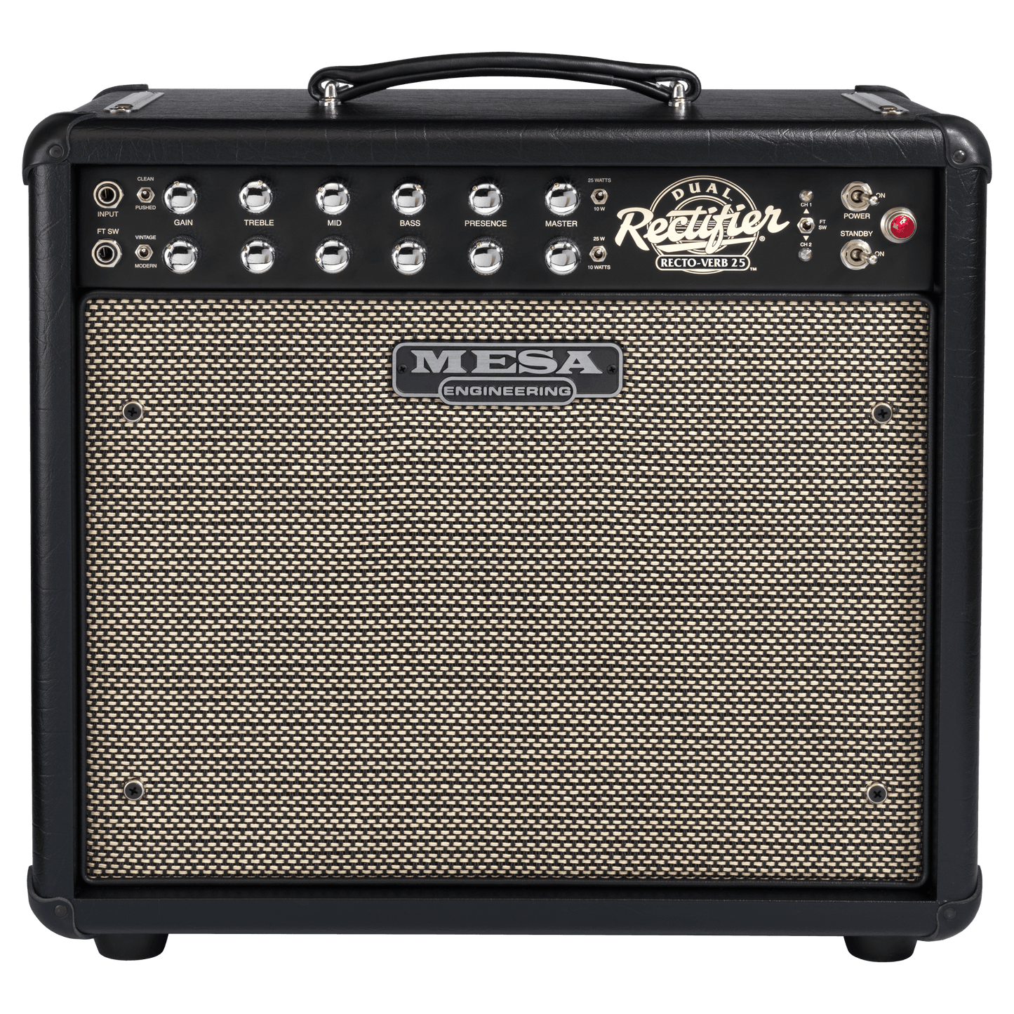Mesa/Boogie Recto-Verb 25 1x12 Combo, Black Taurus Combo Amplifier Mesa/Boogie