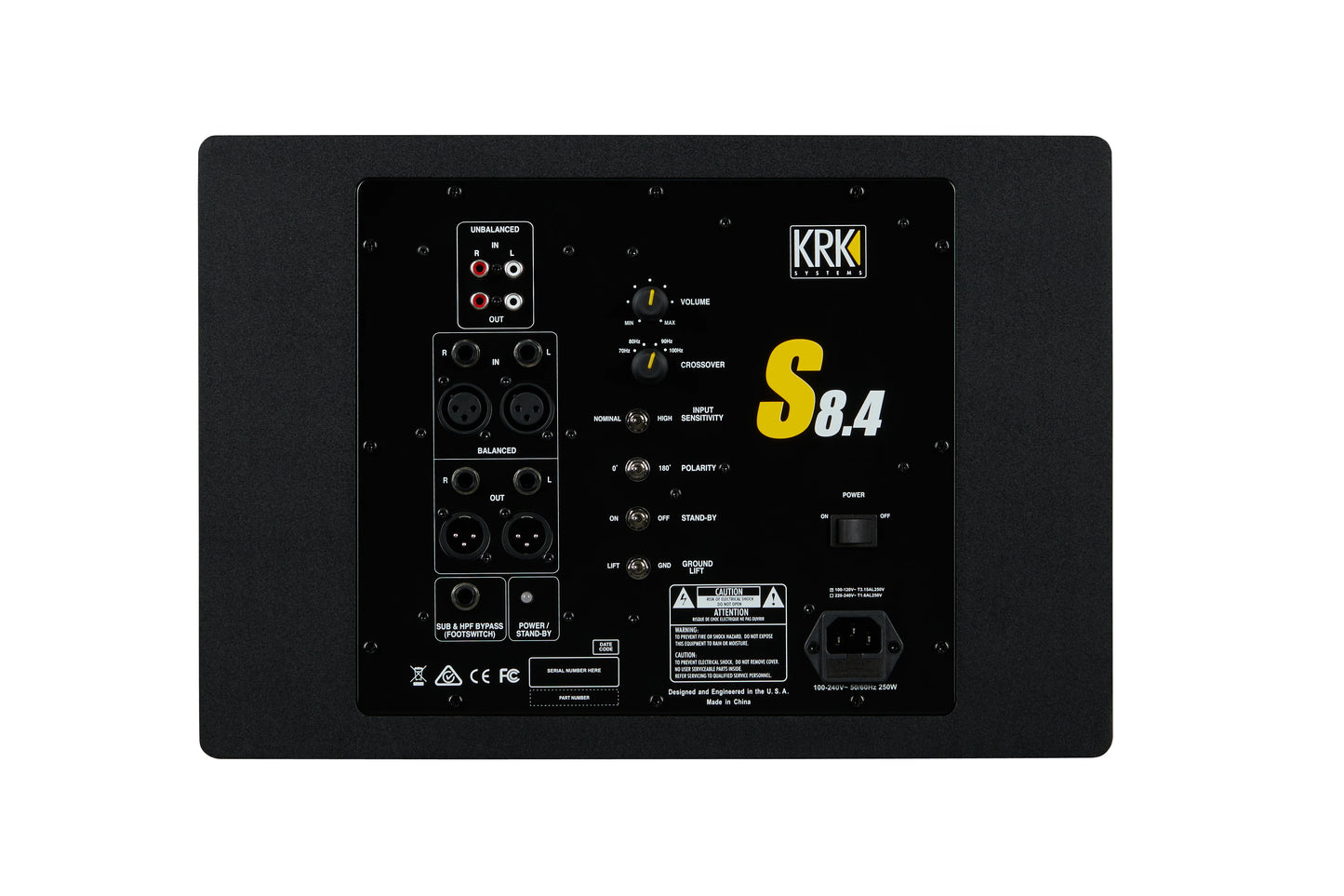 KRK S8.4 Powered Studio Subwoofer, UK Subwoofer KRK
