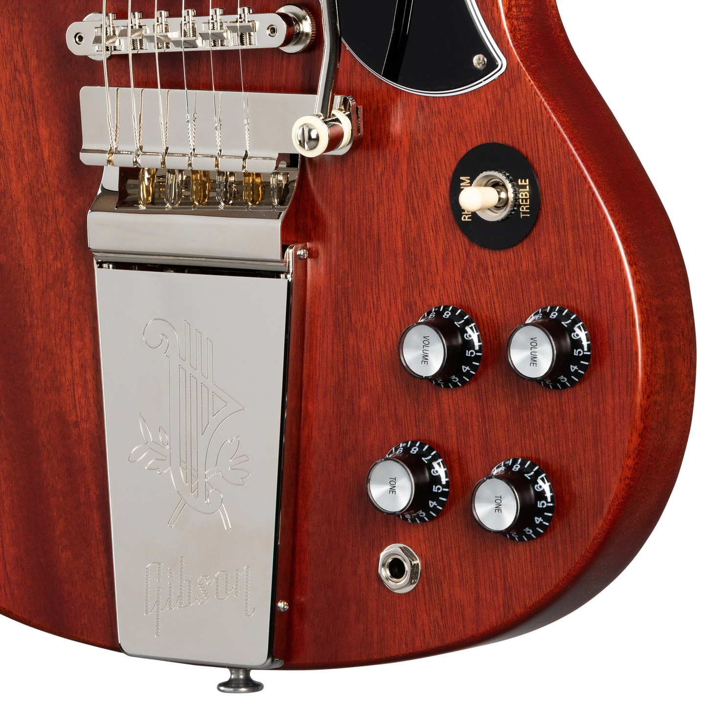 Gibson SG Standard '61 Faded Maestro Vibrola, Vintage Cherry Electric Guitar Gibson