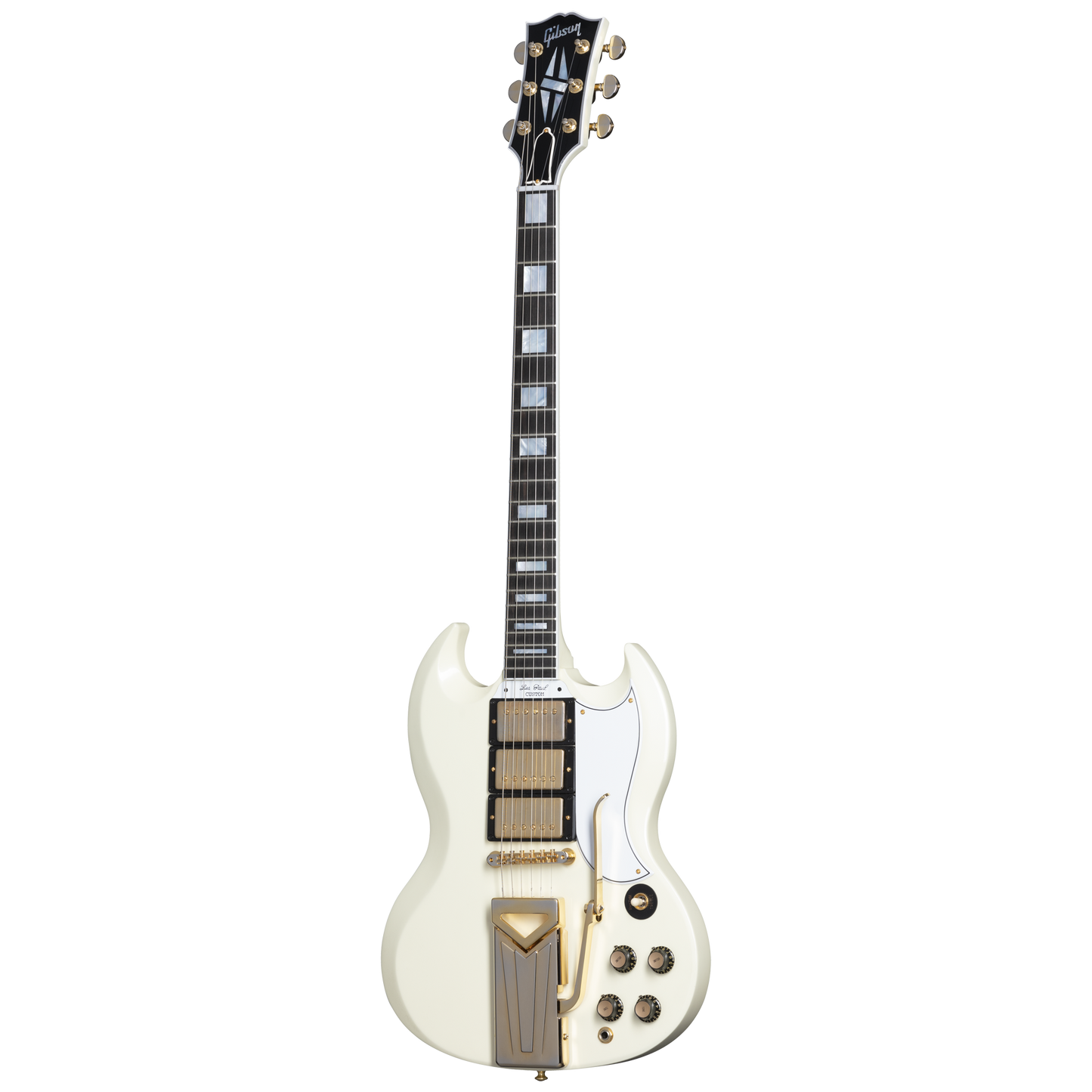 Gibson Custom 60th Anniversary 1961 SG Les Paul Custom VOS, Polaris White Electric Guitar Gibson Custom