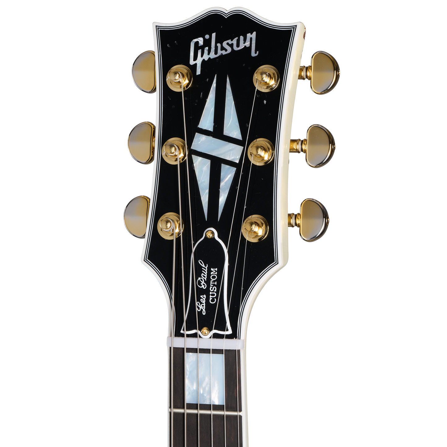 Gibson Custom 1962 Les Paul SG Custom Reissue with Ebony Block, Light Aged, Vintage White, Exclusive Electric Guitar Gibson Custom