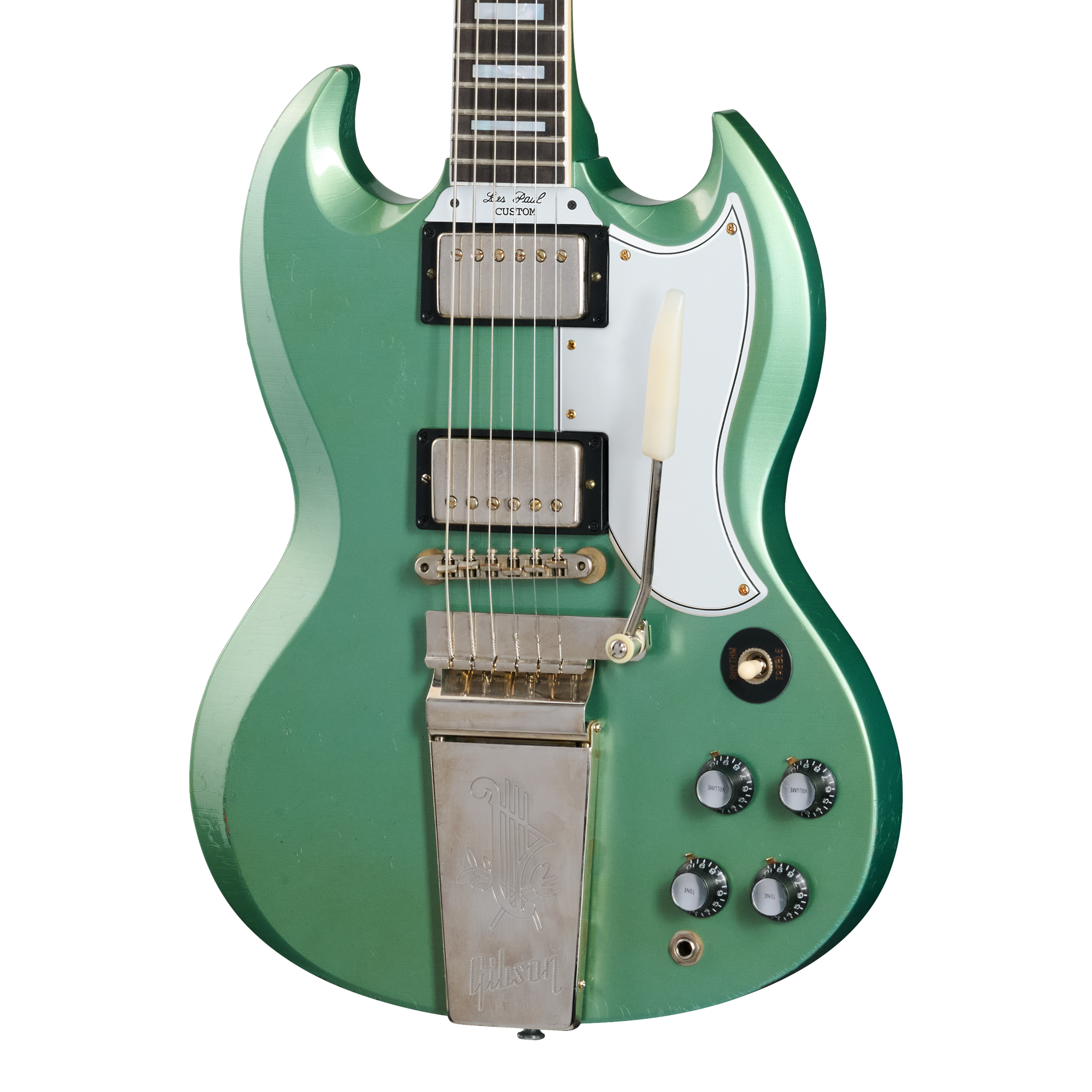 Gibson Custom Light Aged 1963 SG Custom Reissue In Inverness Green Gibson Custom Light Aged 1963 SG Custom Reissue In Inverness Green