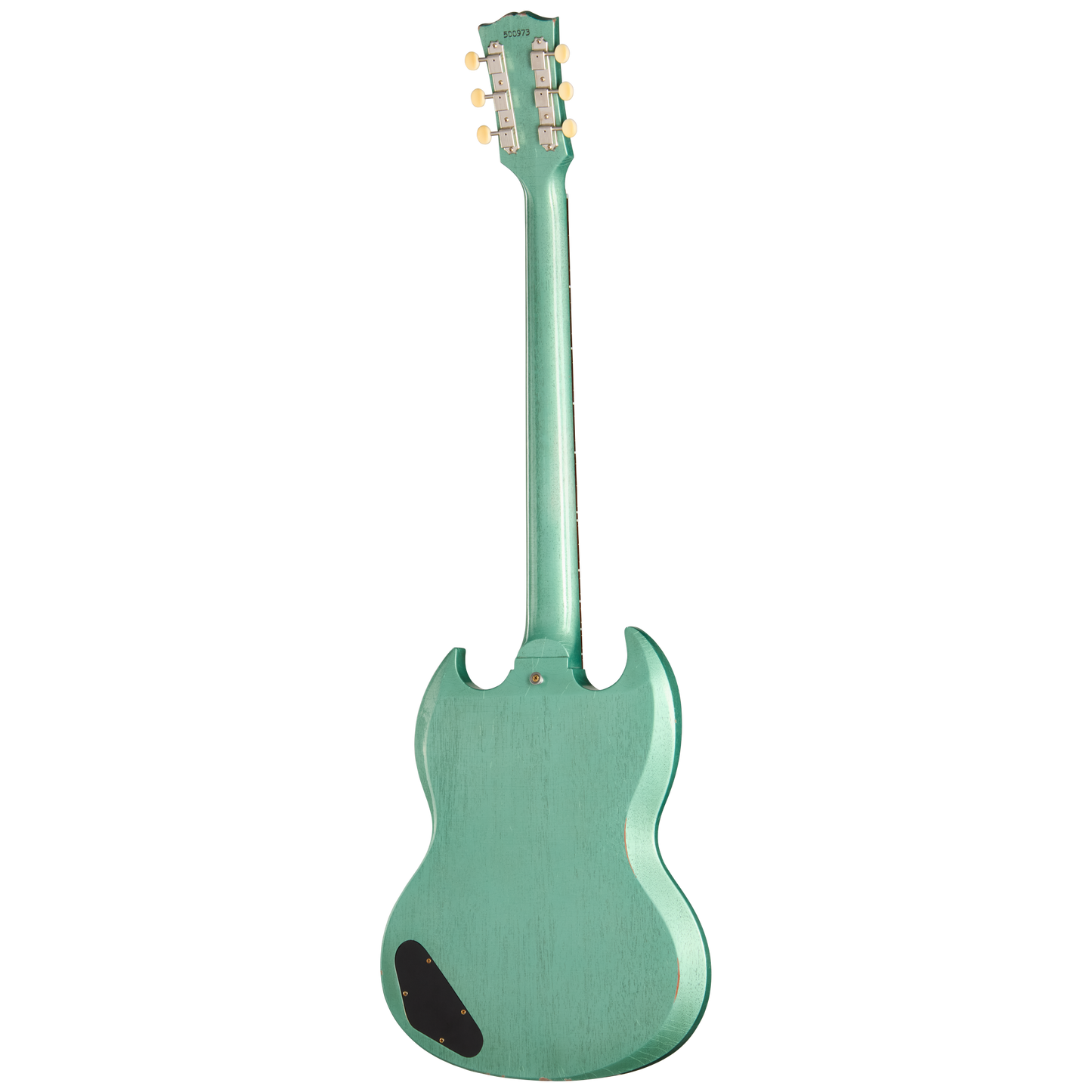 Gibson Custom 1963 Les Paul SG Junior Reissue, Light Aged, TV Inverness Green Electric Guitar Gibson Custom