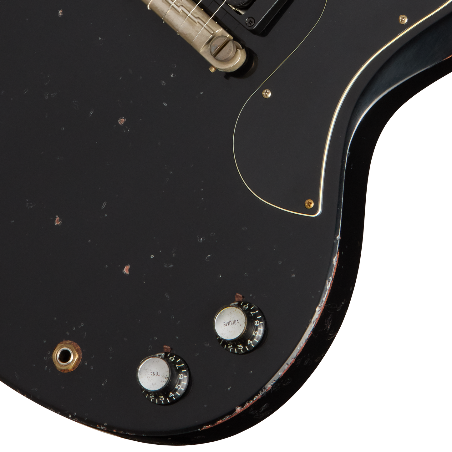 Gibson Custom 1963 SG Junior Reissue, Heavy Aged, Ebony Electric Guitar Gibson Custom
