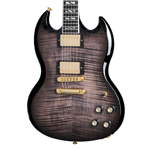 Gibson SG Supreme, Translucent Ebony Burst Electric Guitar Gibson