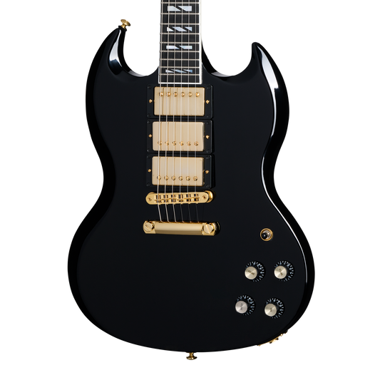 Gibson SG Supreme, Ebony, 3-Pickup, Exclusive Electric Guitar Gibson