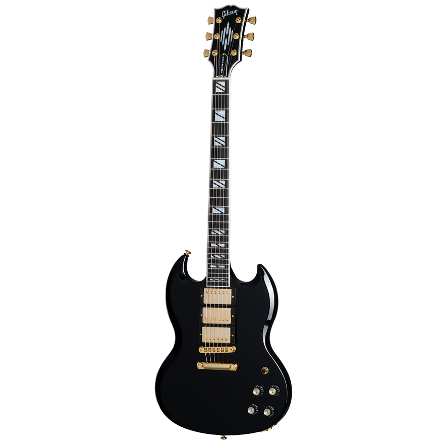 Gibson SG Supreme, Ebony, 3-Pickup, Exclusive Electric Guitar Gibson