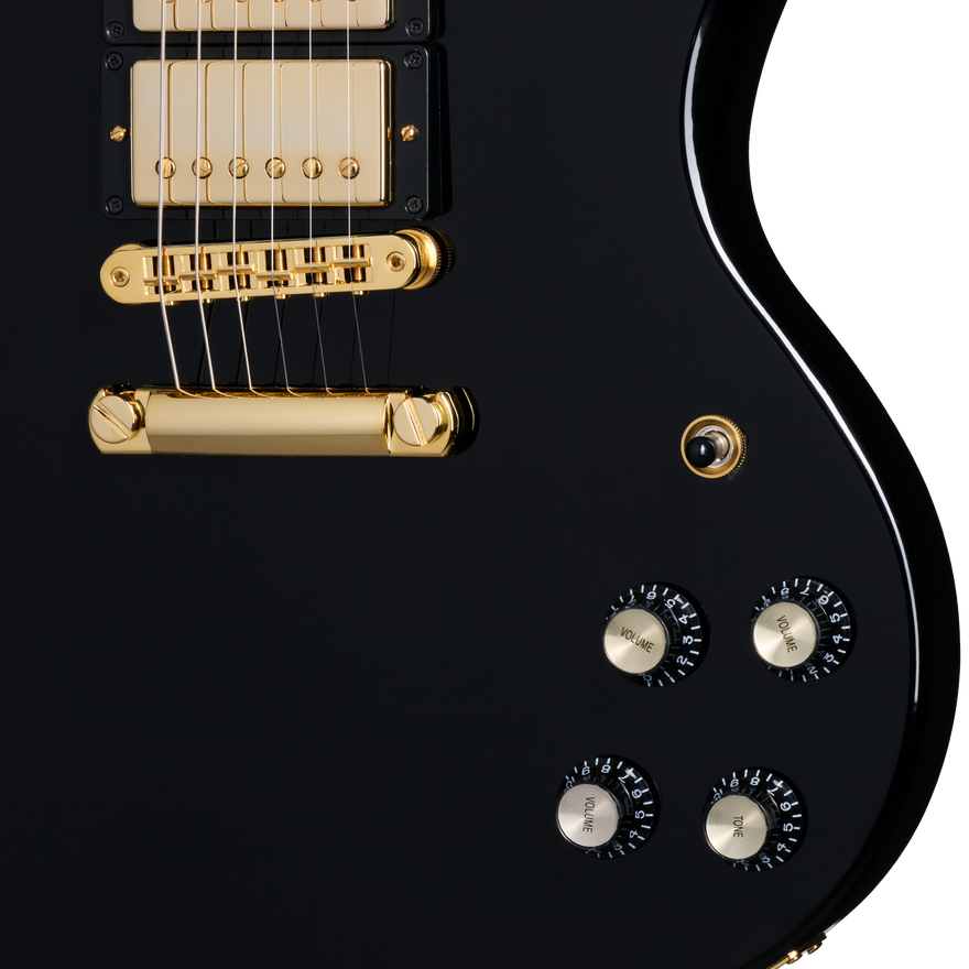 Gibson SG Supreme, Ebony, 3-Pickup, Exclusive Electric Guitar Gibson