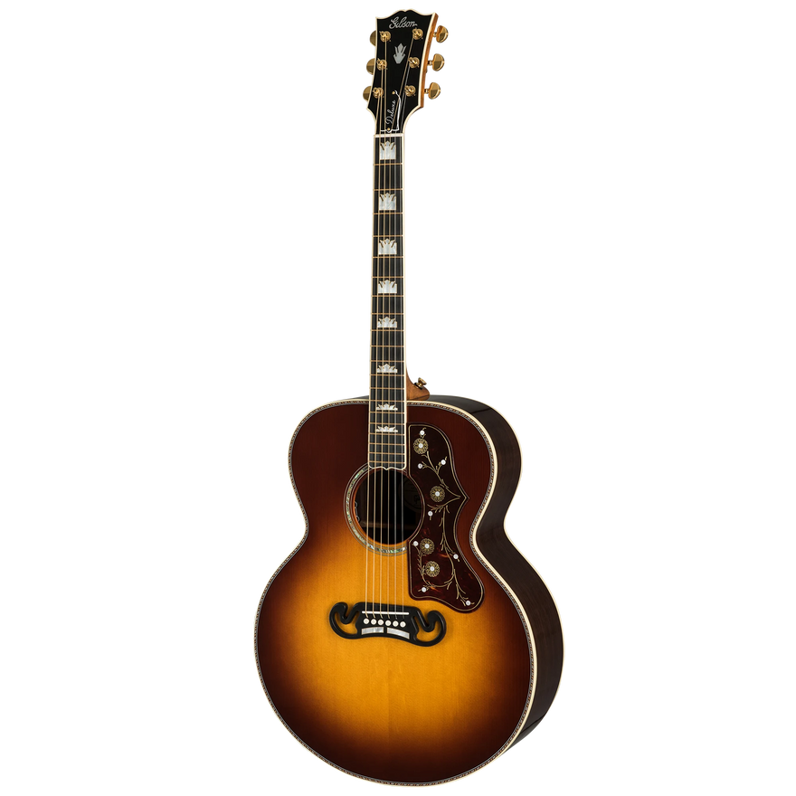 Gibson Custom SJ-200 Deluxe Rosewood, Rosewood Burst Acoustic Guitar Gibson Custom