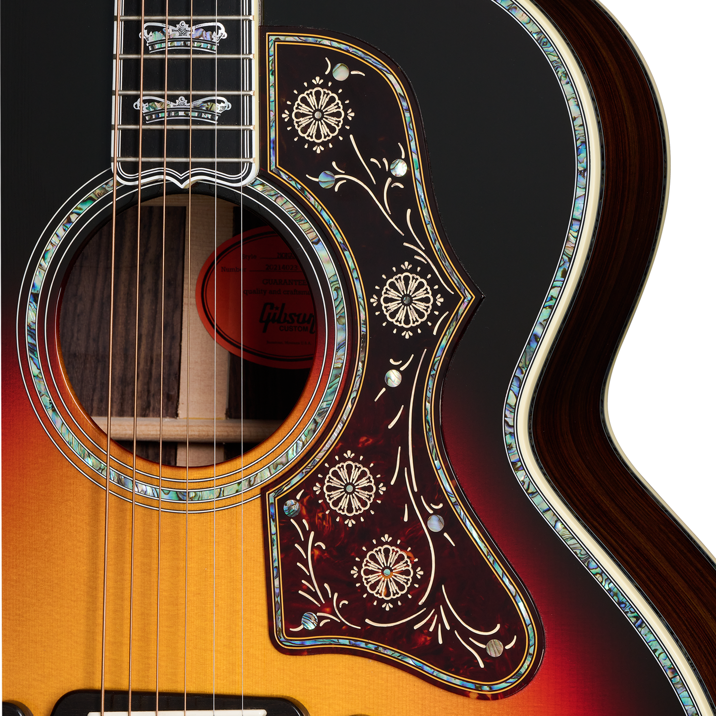 Gibson Custom SJ-200 Monarch Rosewood, Tri-Burst Acoustic Guitar Gibson Custom