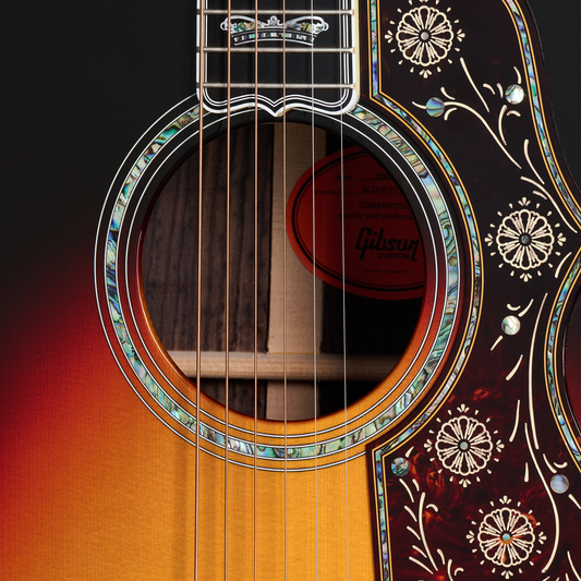 Gibson Custom SJ-200 Monarch Rosewood, Tri-Burst Acoustic Guitar Gibson Custom