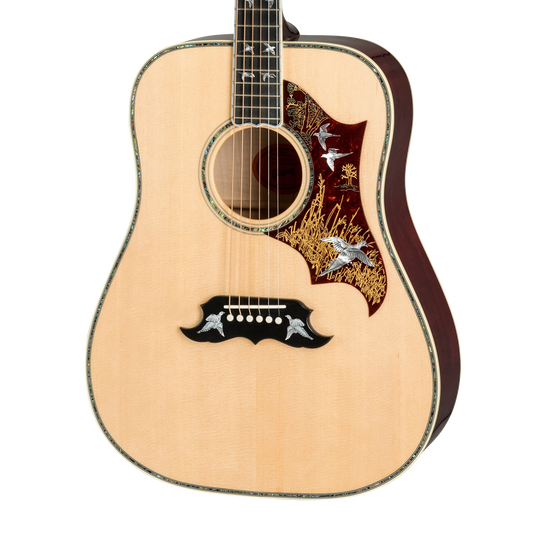 Gibson Custom Doves In Flight, Left-Handed, Antique Natural Acoustic Guitar Gibson Custom